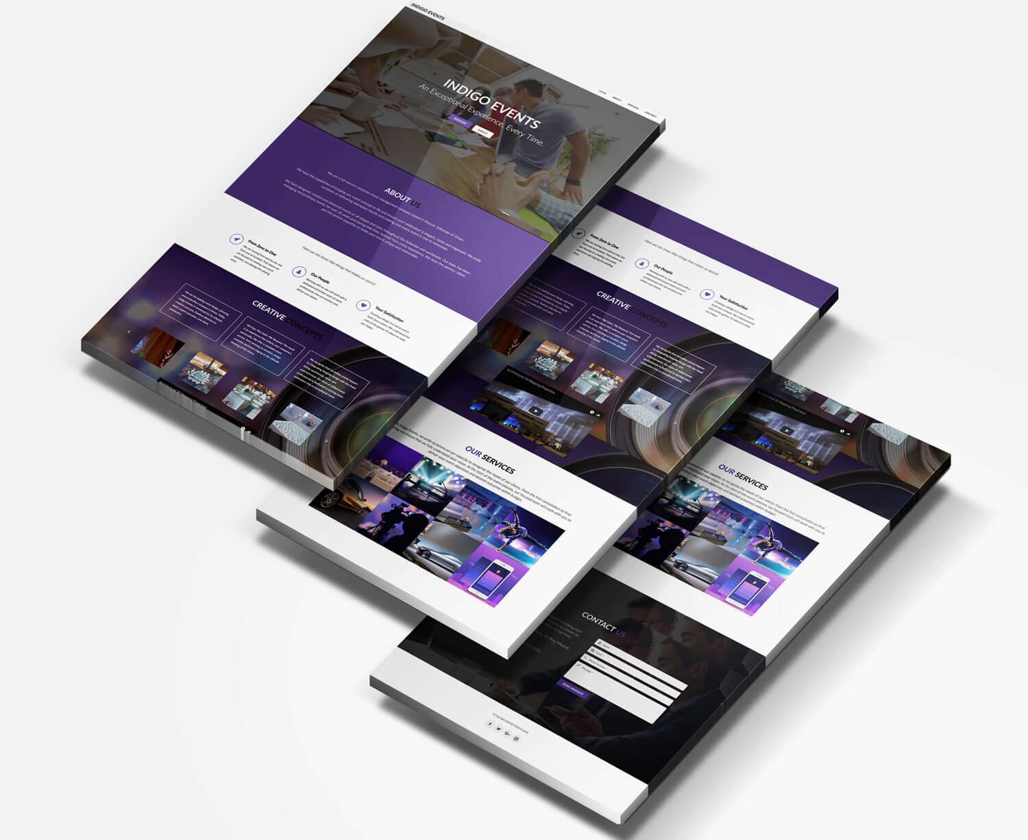 INDIGO WEBSITE - Branding project for INDIGO OMAN