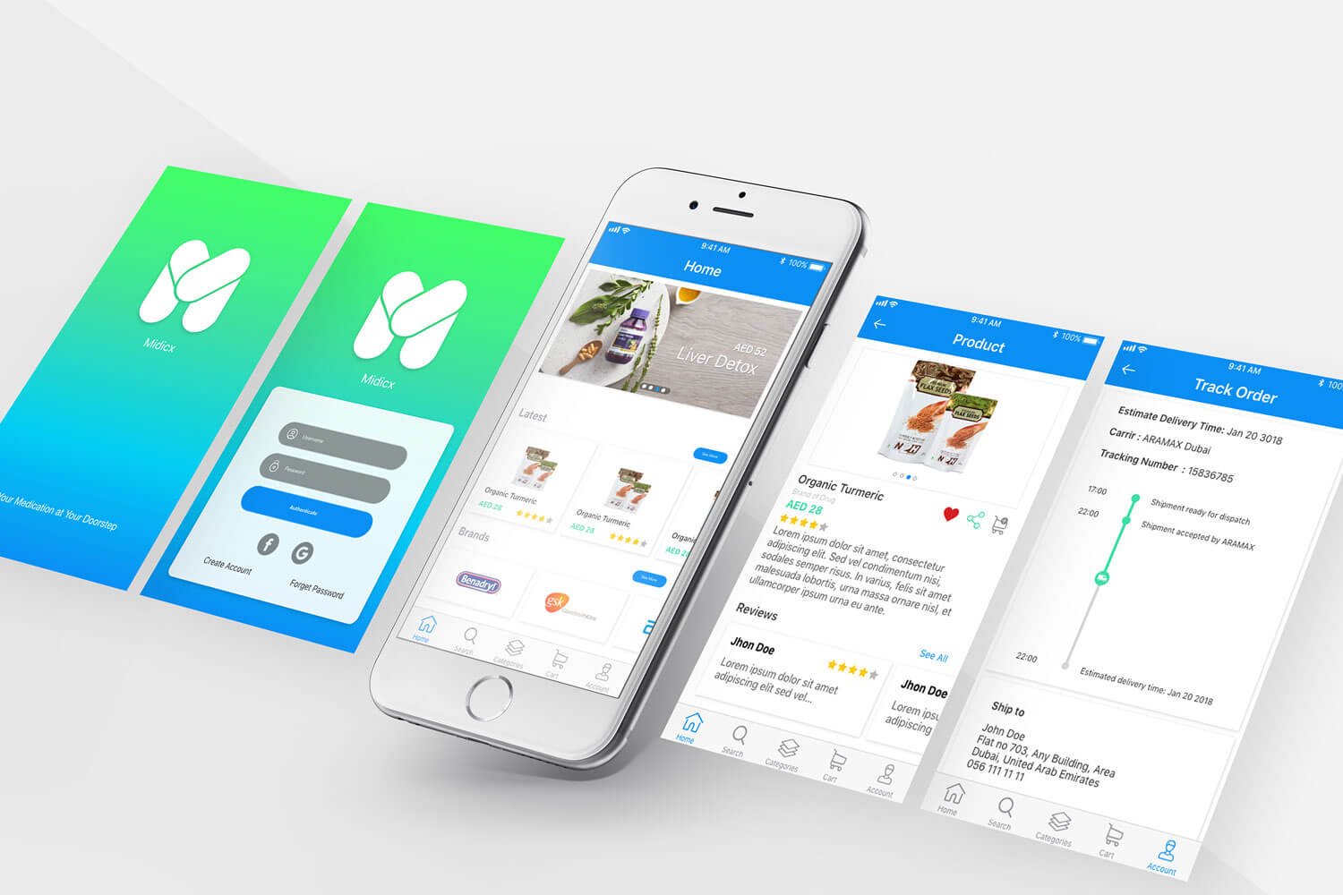 Midix — interface with the icon applied